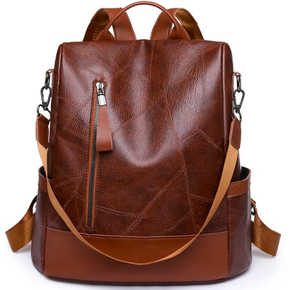 High Quality Soft Leather Backpack 