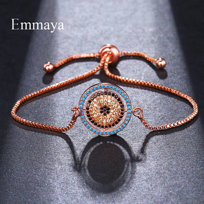 Rose Gold Color Charm Bracelets Bangles