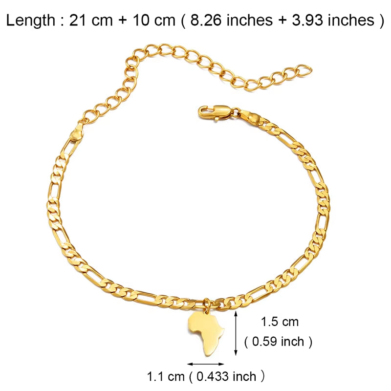  Anklet Foot Chain Jewelry Silver/Gold Color 