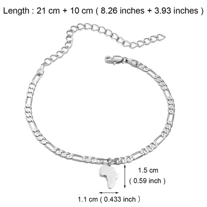  Anklet Foot Chain Jewelry Silver/Gold Color 