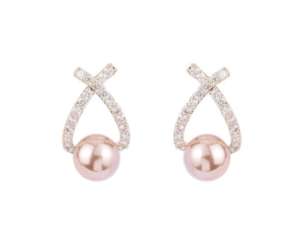 Shaped Rhinestones  Long Lasting Ear Studs 