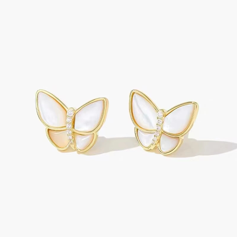 New Classic Inlaid Shell Butterfly Gold 