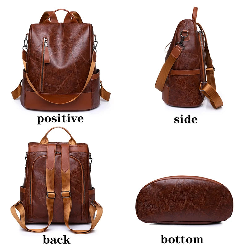 High Quality Soft Leather Backpack 