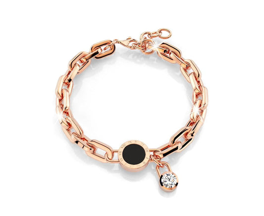  Numeral Bracelet in Rose Gold Layered Steel Jewellery