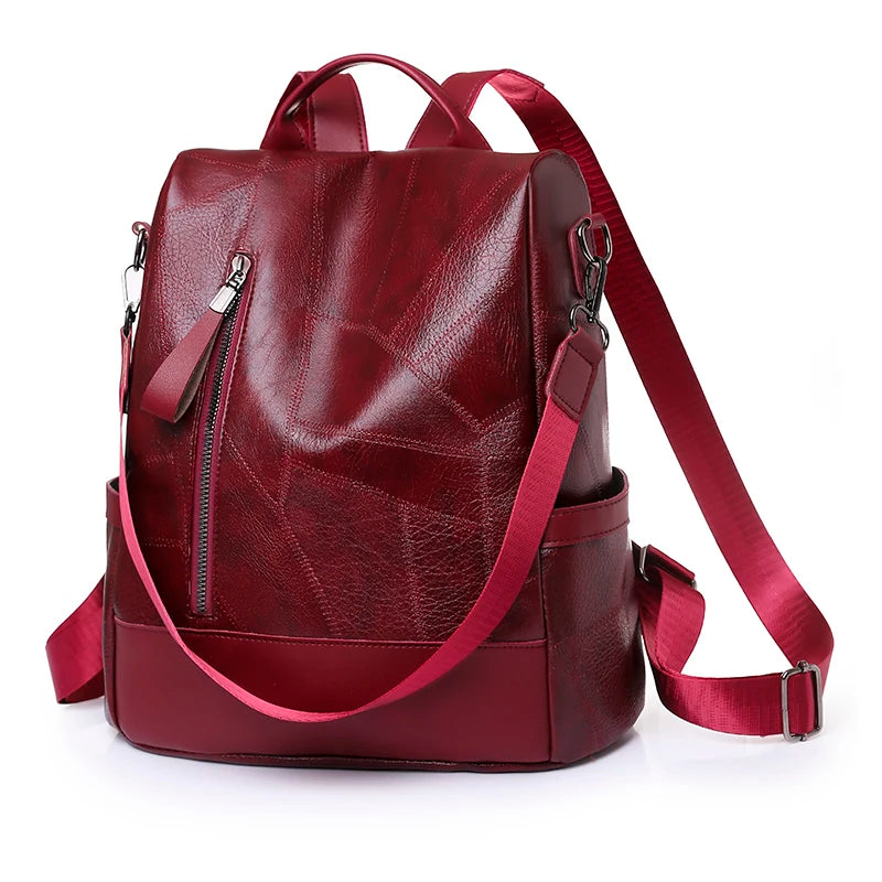 High Quality Soft Leather Backpack 