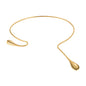 Water Drop Choker Trending Necklaces Gold Color 