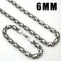 Stainless Steel Men Jewelry Set Bracelet Necklace Sets 11Mm Width 