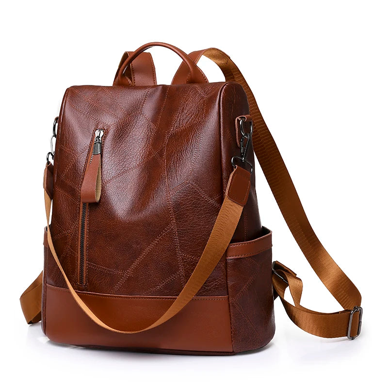 High Quality Soft Leather Backpack 