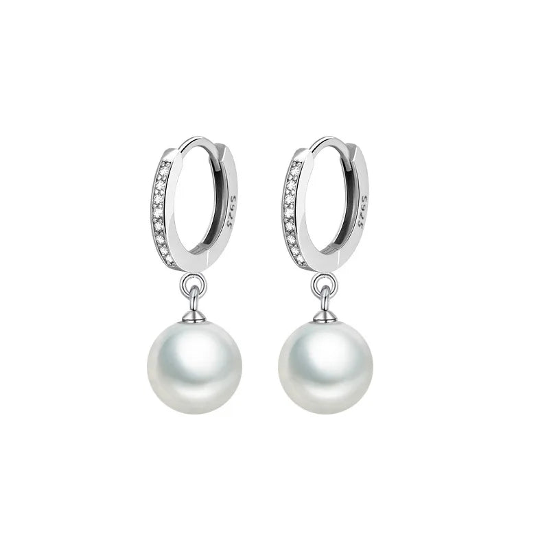 Natural Freshwater Pearl 925 Sterling Silver Earrings